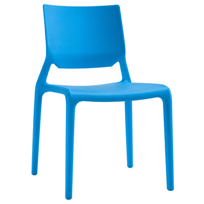 Silla para Cafetería Áreas de Exterior - LABENZE SIRIO 106-01000 - Azul - Tecnología Air Moulding Respaldo Forma Cuadrada - 106-01000-ESP - Labenze - NOGAL BEAT - Silla Comercial Exterior