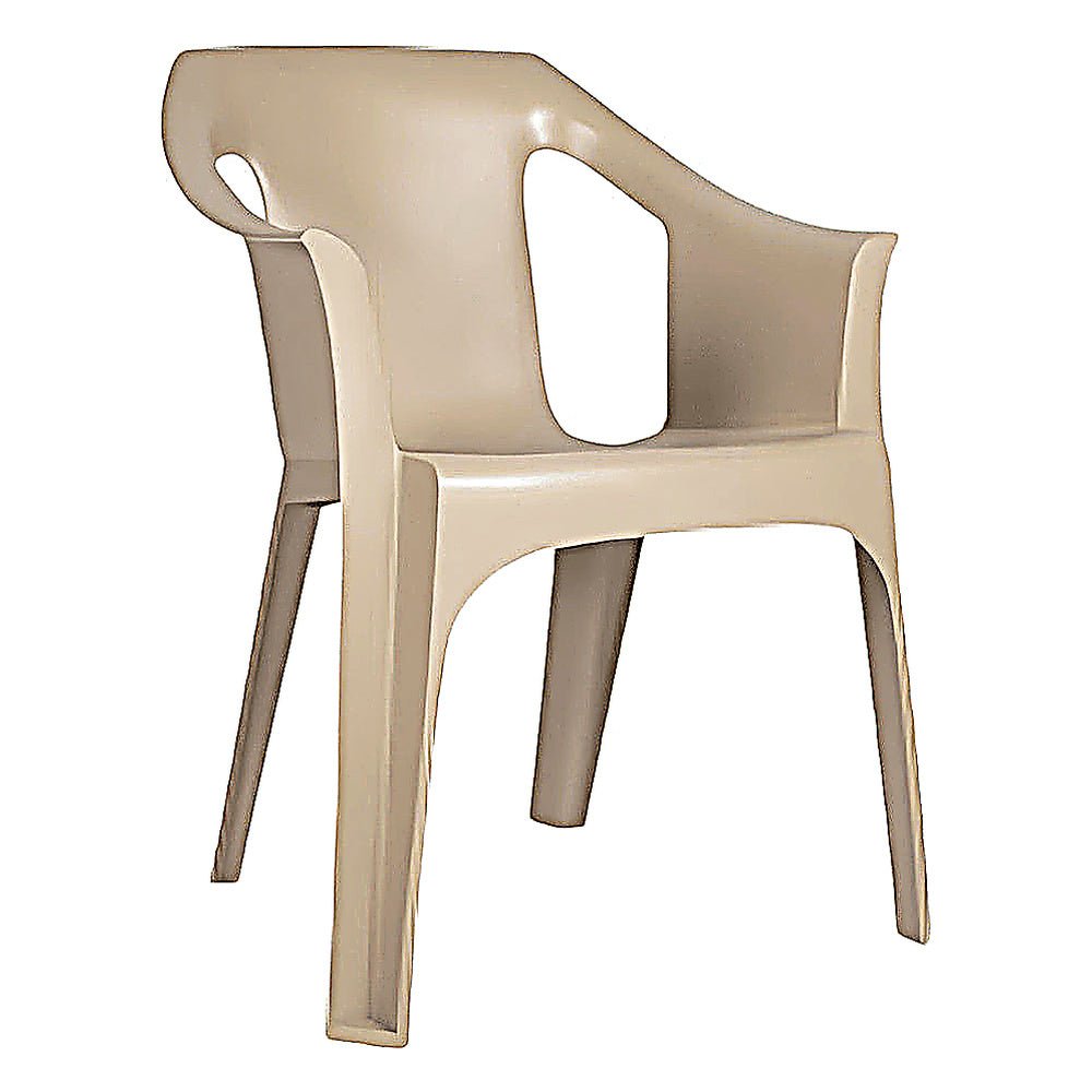 Silla para Cafetería y Comedor al Aire Libre Texturizado - RESOL COOL - Varios Colores - 4 Puntas Apilable y Tacos Anti Deslizantes con Protección UV - 6203 - Resol - NOGAL BEAT - Silla Comercial Exterior