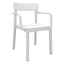 Silla para Cafetería y Comedor Con Brazos - RESOL ELBA ARMCHAIR - Varios Colores - Apilable y Protección UV - 04499 - Resol - NOGAL BEAT - Silla Comercial Interior