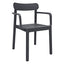 Silla para Cafetería y Comedor Con Brazos - RESOL ELBA ARMCHAIR - Varios Colores - Apilable y Protección UV - 04495 - Resol - NOGAL BEAT - Silla Comercial Interior