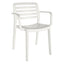 Silla para Cafetería y Comedor con Brazos - RESOL WIND ARMCHAIR - Varios Colores - Apilable y Protección - 04563 - Resol - NOGAL BEAT - Silla Comercial Interior