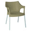 Silla para Cafetería y Comedor con Evacuación de Agua - RESOL POLE - Varios Colores - Apilable con 4 Puntas Aluminio y Protección UV - 01346 - Resol - NOGAL BEAT - Sillas