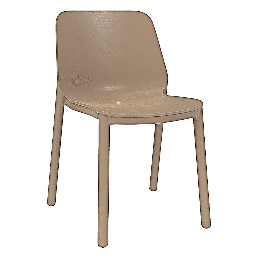 Silla para Cafetería y Comedor Monobloque - RESOL ONE - Varios Colores - Protección UV - 05945 - Resol - NOGAL BEAT - Silla Comercial Interior
