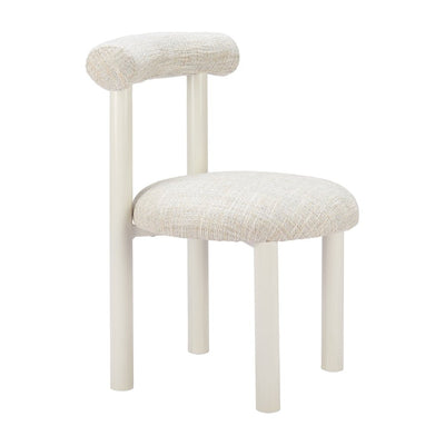 Silla para Cafetería y Terraza - ZUO CERES - Beige - Asiento y Respaldo Tapizados con Tela para Exterior - 704081 - Zuo - NOGAL BEAT - Silla de Terraza