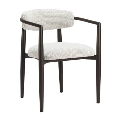 Silla para Cafetería y Terraza - ZUO MIDORI - Blanco - Asiento y Respaldo Tapizados con Tela para Exterior - 704077 - Zuo - NOGAL BEAT - Silla de Terraza