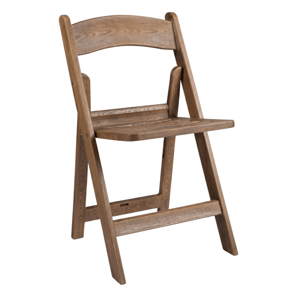 Silla para Caterings y Eventos RESOL ENVELAT - Polipropileno - Efecto Madera Marrón - Protección UV