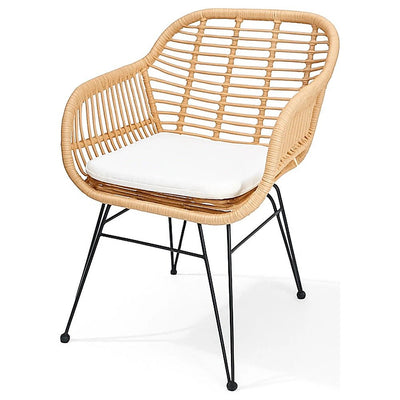 Silla para Jardín y Terraza - KINGSTRONG TOBAGO SILL0905191 - Varios Colores - Asiento y Respaldo en Rattan Sintético - SILL0905191 - Mundo In - NOGAL BEAT - Silla de Terraza