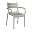 Silla para Jardín y Terraza Resistente a Rayos UV - OFFIHO NAPLES OHV - 7220A - Con Brazos - Varios Colores - Asiento y Respaldo en Polipropileno para Ambiente Salino - OHV - 7220A - OFFIHO - NOGAL BEAT - Sillas