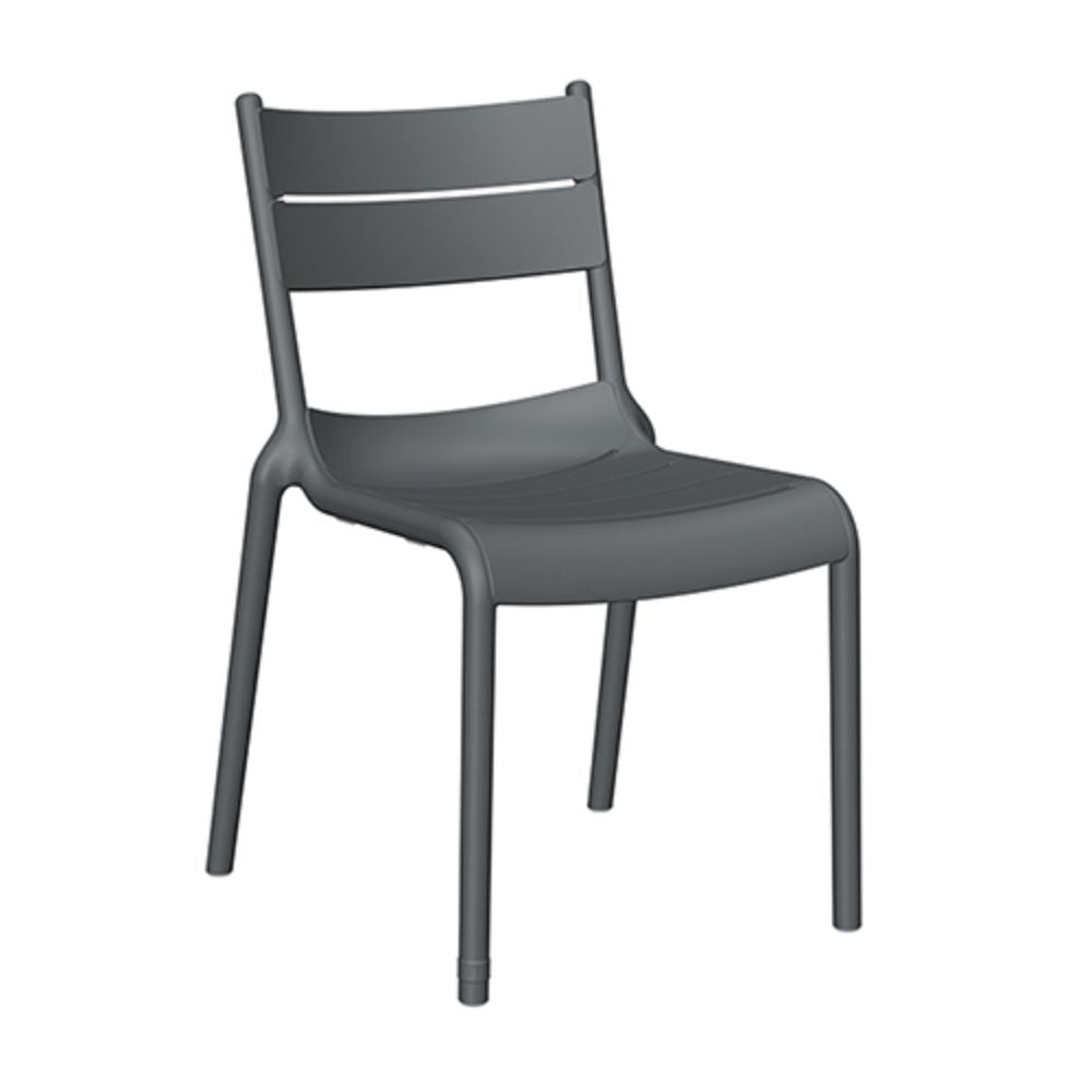 Silla para Jardín y Terraza Resistente a Rayos UV - OFFIHO NAPLES OHV - 7220B - Sin Brazos - Varios Colores - Asiento y Respaldo en Polipropileno para Ambiente Salino - OHV - 7220B - OFFIHO - NOGAL BEAT - Sillas