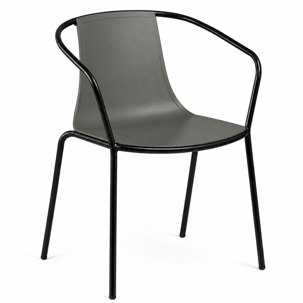 Silla para Restaurante Áreas de Exterior - LABENZE KASIA - Varios Colores - Tapizable con Brazos y Resistente a Rayos UV - 155-23210 - Labenze - NOGAL BEAT - Silla Comercial Exterior