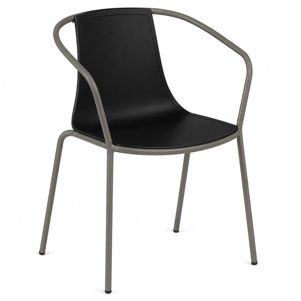 Silla para Restaurante Áreas de Exterior - LABENZE KASIA - Varios Colores - Tapizable con Brazos y Resistente a Rayos UV - 155-23280 - Labenze - NOGAL BEAT - Silla Comercial Exterior