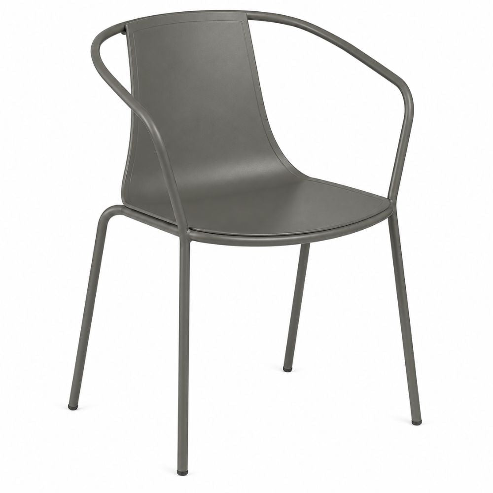 Silla para Restaurante Áreas de Exterior - LABENZE KASIA - Varios Colores - Tapizable con Brazos y Resistente a Rayos UV - 155-23280 - Labenze - NOGAL BEAT - Silla Comercial Exterior