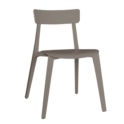 Silla para Terraza Resistente a Rayos UV - OFFIHO KIPALI OHV - 18 - Sin Brazos - Varios Colores - para Ambiente Salino - OHV - 18 - OFFIHO - NOGAL BEAT - Sillas