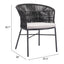Silla para Terraza y Alberca - ZUO FREYCINET - Varios Colores - Asiento y Respaldo Tapizados con Tela para Exterior - 703987 - Zuo - NOGAL BEAT - Silla de Terraza