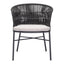 Silla para Terraza y Alberca - ZUO FREYCINET - Varios Colores - Asiento y Respaldo Tapizados con Tela para Exterior - 703987 - Zuo - NOGAL BEAT - Silla de Terraza