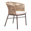 Silla para Terraza y Alberca - ZUO FREYCINET - Varios Colores - Asiento y Respaldo Tapizados con Tela para Exterior - 703988 - Zuo - NOGAL BEAT - Silla de Terraza