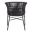 Silla para Terraza y Alberca - ZUO FREYCINET - Varios Colores - Asiento y Respaldo Tapizados con Tela para Exterior - 703987 - Zuo - NOGAL BEAT - Silla de Terraza