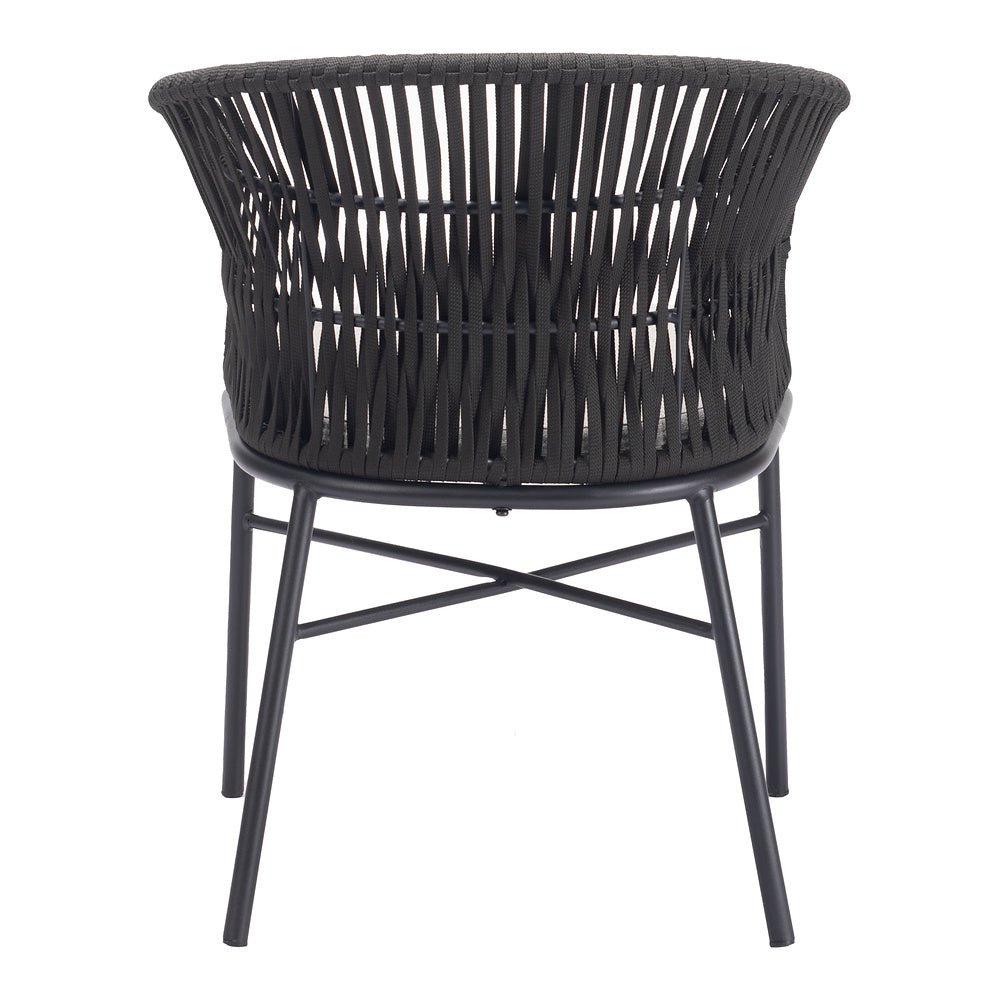Silla para Terraza y Alberca - ZUO FREYCINET - Varios Colores - Asiento y Respaldo Tapizados con Tela para Exterior - 703987 - Zuo - NOGAL BEAT - Silla de Terraza