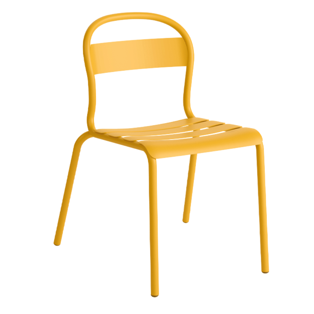 Silla para Terraza y Jardín Resistente a Rayos UV - COLOS STECCA 1 - Varios Colores - para Ambiente Salino - STECCA 1 - Colos - NOGAL BEAT - Sillas