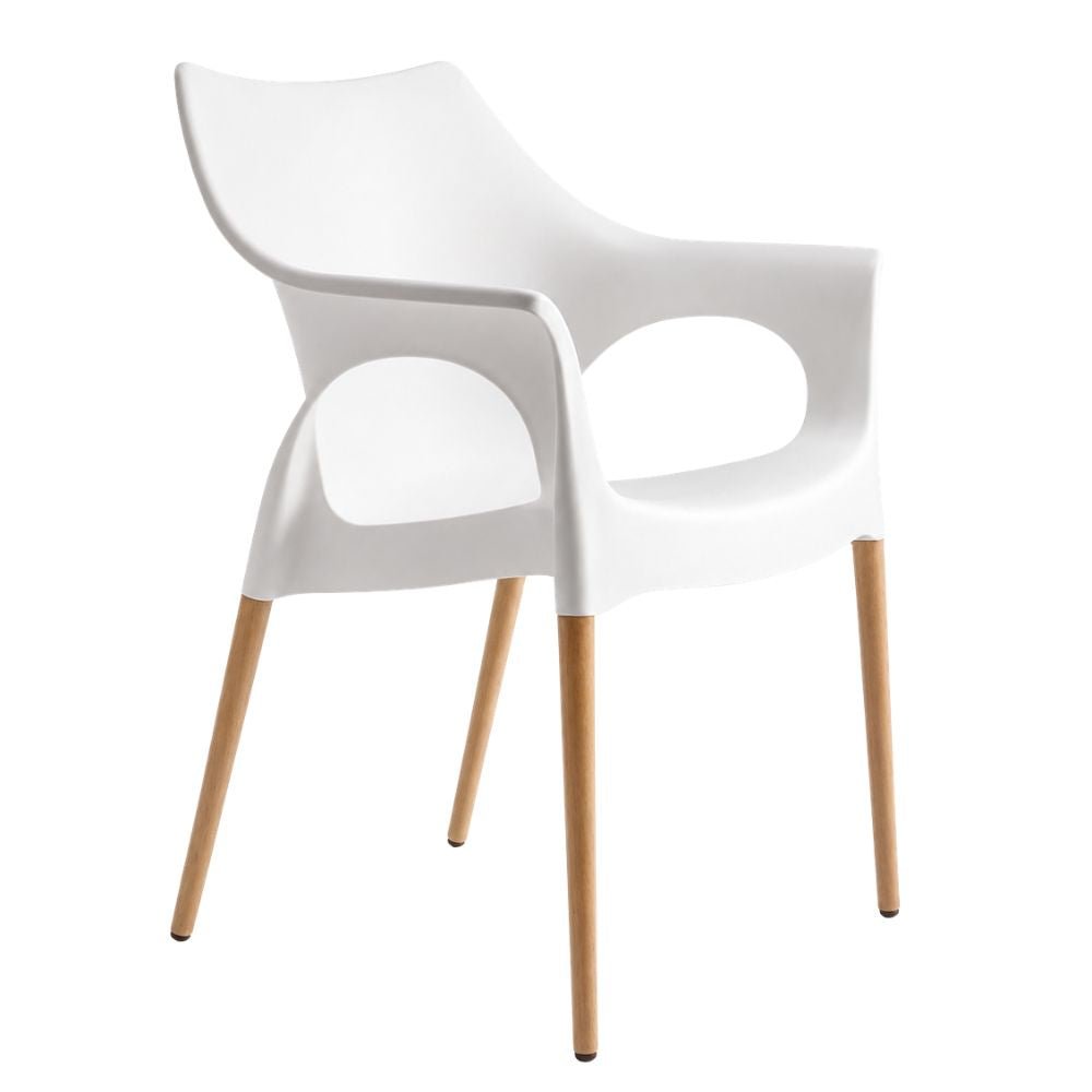 Silla Reciclable - LABENZE OLA 155-07050 - Varios Colores - Estructura Madera Haya Natural y con Brazos - 155-07050 - Labenze - NOGAL BEAT - Silla Comercial Interior