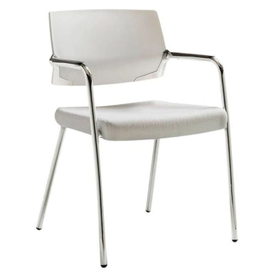 SILLA REQUIEZ COOL RE - 791 | Silla Diseño Ergonómico Visita Sala Espera Oficina | Base 4 Puntas | Varios Colores | Asiento Tapizado | Interior - RE - 791 - C/NG - Requiez - NOGAL BEAT - Sillas