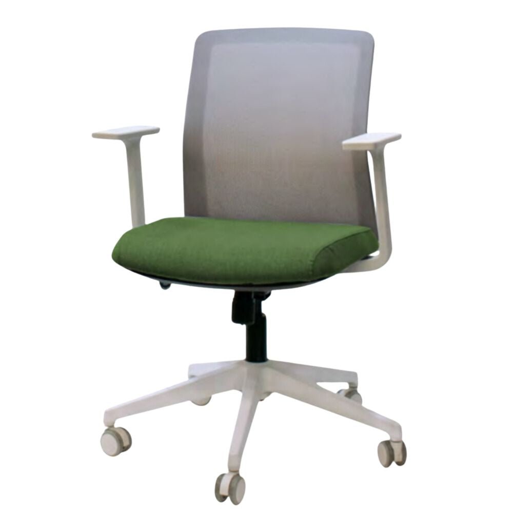 SILLA REQUIEZ DEX RS - 200 | Silla Operativa | Diseño Ergonómico Trabajo Coworking Oficina | Altura Ajustable | Respaldo Mesh | Asiento Tapizado | Interior - RS - 200BL - Requiez - NOGAL BEAT - 