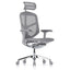 SILLA REQUIEZ ENJOY RM - 9101GR | Silla Ejecutiva | Base 5 Puntas Aluminio | Respaldo Mesh | Ergonómico | Gris | Interior - RM - 9101/GR - REQUIEZ - NOGAL BEAT - Sillas de oficina