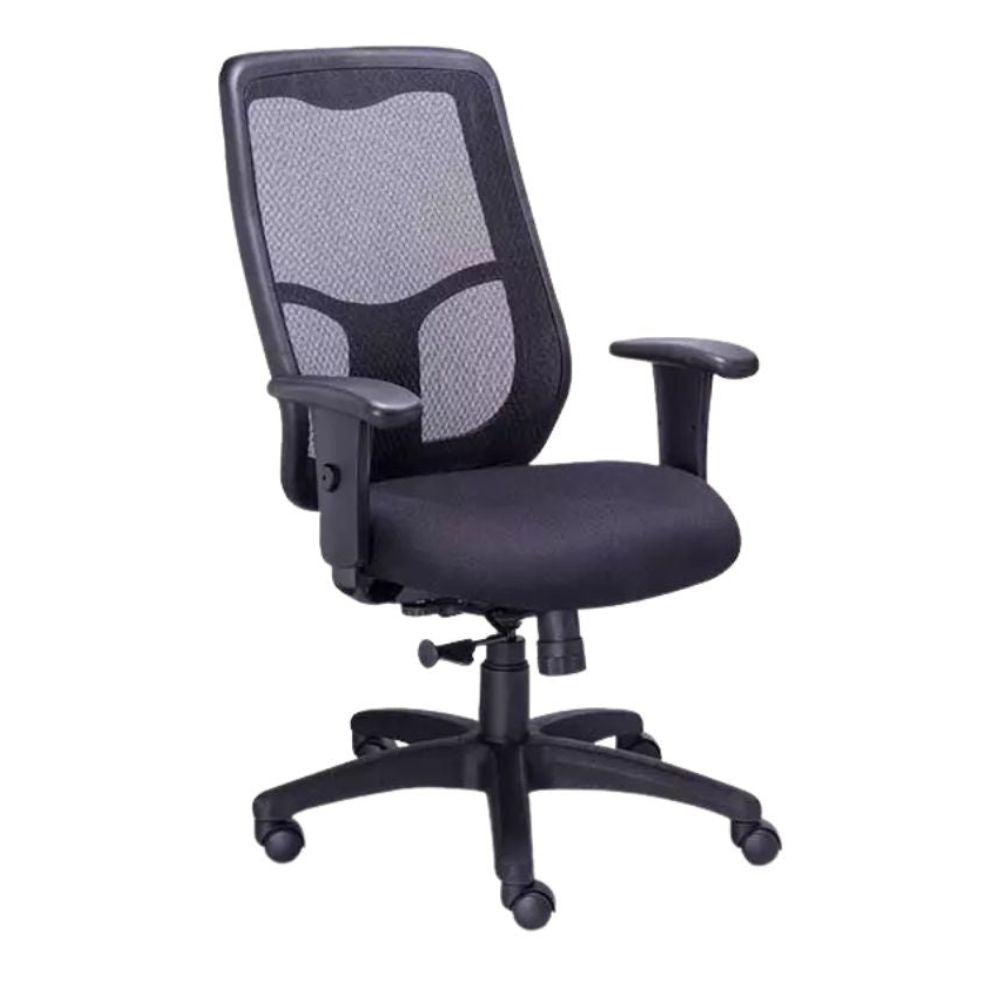 SILLA REQUIEZ RE - 1510 | Silla Gerencial Gerencia Operativa Oficina | Altura Ajustable | Respaldo Reclinable | Negra | Asiento Tapizado | Interior - RE - 1510 - Requiez - NOGAL BEAT - Silla para oficina