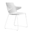 SILLA RESOL ANGIE PATIN | Silla Ocasional | Brazos | Polipropileno | Fibra Inyectada | Estructura Acero | Apilable | Interior - 05105 - Resol - NOGAL BEAT - Sillas