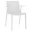 SILLA RESOL BEETAK ARMCHAIR | Silla Ocasional | Fibra Vidrio | Polipropileno | Apilable | Protección UV | Brazos | Interior + Exterior - 01537 - Resol - NOGAL BEAT - Sillas