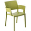 SILLA RESOL FIONA ARMCHAIR | Silla Ocasional | Fibra Vidrio | Polipropileno | Apilable | Protección UV | Brazos | Interior + Exterior - 00767 - Resol - NOGAL BEAT - Sillas