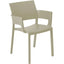 SILLA RESOL FIONA ARMCHAIR | Silla Ocasional | Fibra Vidrio | Polipropileno | Apilable | Protección UV | Brazos | Interior + Exterior - 00951 - Resol - NOGAL BEAT - Sillas