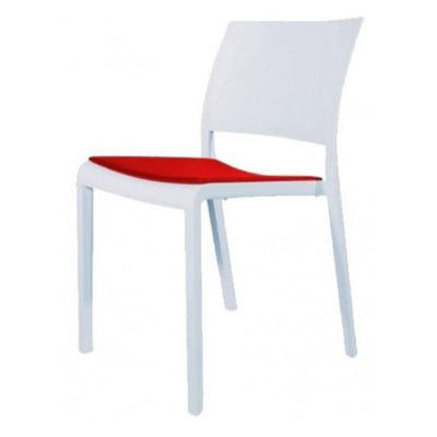 SILLA RESOL FIONA UPHOLISTERED SEAT PAD | Silla Ocasional | Fibra Vidrio | Polipropileno | Apilable | Protección UV | Tapizada | Interior + Exterior| - 86381 - Resol - NOGAL BEAT - Sillas