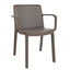 SILLA RESOL FRESH ARMCHAIR | Silla Ocasional para Cafetería Jardín | Inyectada en PP | Protección UV | Interior + Exterior - 03884 - Resol - NOGAL BEAT - silla