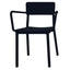 SILLA RESOL LISBOA ARMCHAIR | Silla Ocasional | Fibra Vidrio | Polipropileno | Apilable | Protección UV | Brazos | Interior + Exterior - 00820 - Resol - NOGAL BEAT - Sillas