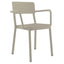 SILLA RESOL LISBOA ARMCHAIR | Silla Ocasional | Fibra Vidrio | Polipropileno | Apilable | Protección UV | Brazos | Interior + Exterior - 00953 - Resol - NOGAL BEAT - Sillas