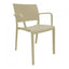 SILLA RESOL NEW FIONA | Silla Ocasional | Fibra Vidrio | Polipropileno | Apilable | Protección UV | Brazos | Interior + Exterior - 03540 - Resol - NOGAL BEAT - Sillas