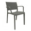 SILLA RESOL NEW FIONA | Silla Ocasional | Fibra Vidrio | Polipropileno | Apilable | Protección UV | Brazos | Interior + Exterior - 03541 - Resol - NOGAL BEAT - Sillas
