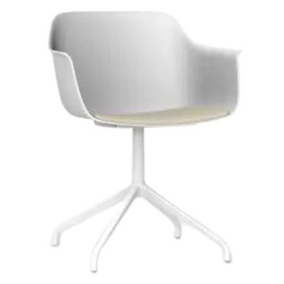 SILLA RESOL SHAPE ARAÑA GIRATORIA UPHOlSTERED SEAT PAD | Silla Ocasional | Silla Ocasional | Polipropileno | Fibra Vidrio | Patas Aluminio Giratorio | Tapizada | Interior - 85852 - Resol - NOGAL BEAT - Sillas