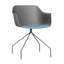 SILLA RESOL SHAPE ARAÑA UPHOLSTERED SEAT PAD | Silla Ocasional Decorativa | Polipropileno | Fibra Vidrio | Patas Acero | Tapizado | Interior + Exterior - 85845 - Resol - NOGAL BEAT - Sillas