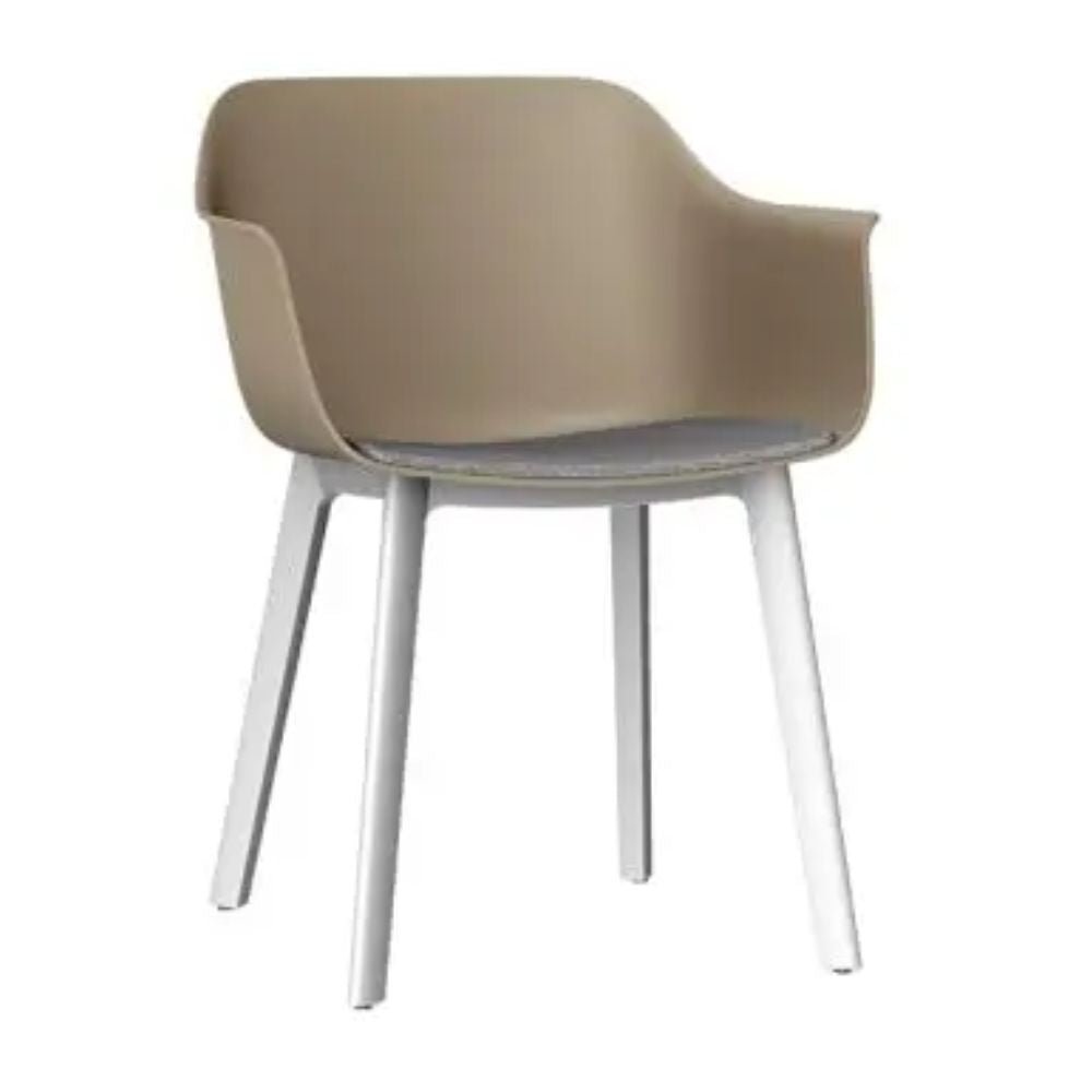 SILLA RESOL SHAPE CLICK UPHOLSTERED SEAT PAD | Silla Ocasional | Silla Ocasional Decorativa | Polipropileno | Fibra Vidrio | 4 Patas | Tapizado | Interior - 85773 - Resol - NOGAL BEAT - Sillas