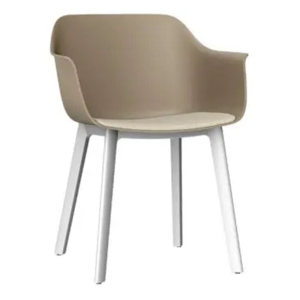 SILLA RESOL SHAPE CLICK UPHOLSTERED SEAT PAD | Silla Ocasional | Silla Ocasional Decorativa | Polipropileno | Fibra Vidrio | 4 Patas | Tapizado | Interior - 85772 - Resol - NOGAL BEAT - Sillas