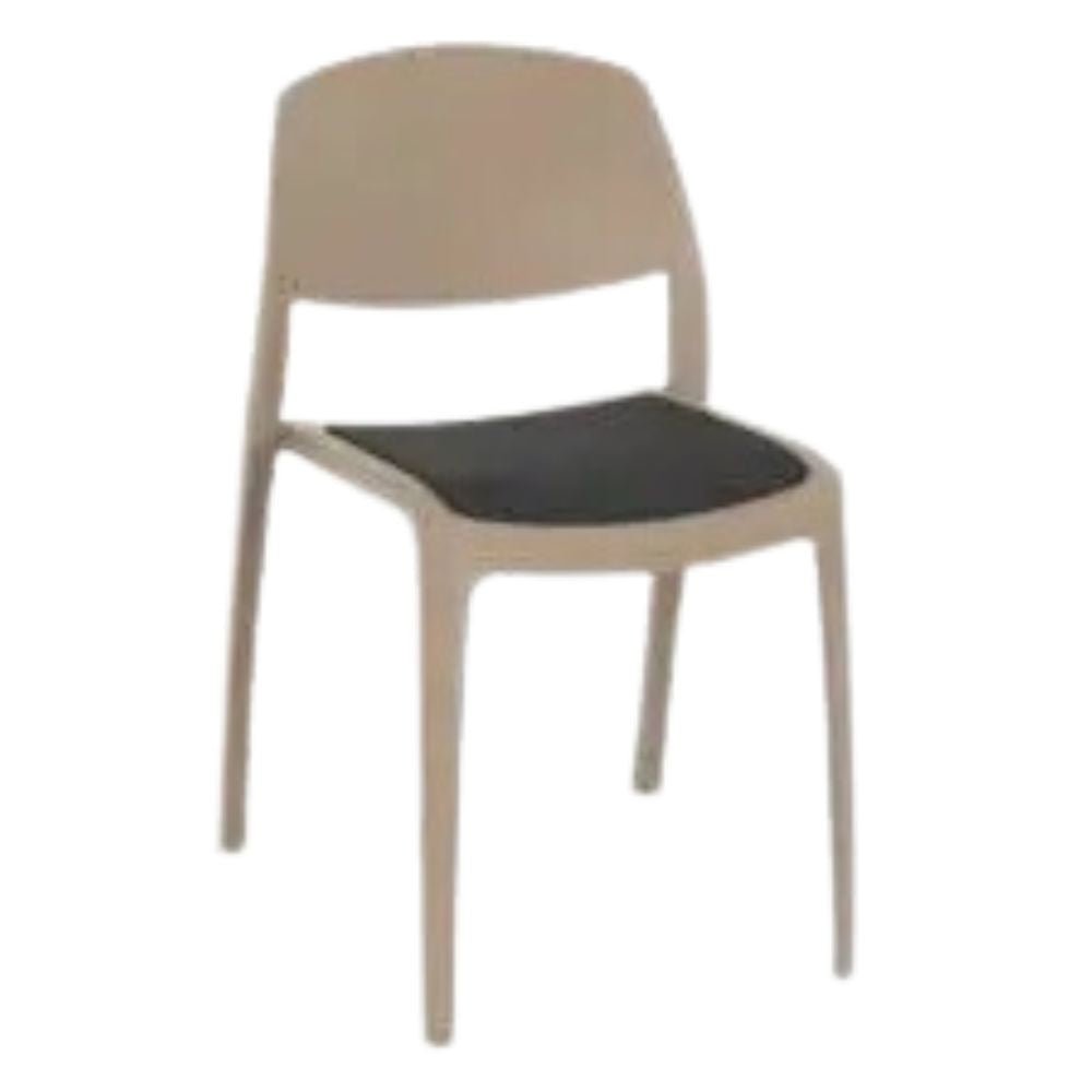 SILLA RESOL SMART UPHOLSTERED SEAT PAD | Silla Ocasional | Polipropileno | Fibra de Vidrio | Protección UV | Tapizado | Interior + Exterior - 86735 - Resol - NOGAL BEAT - Sillas