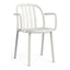 SILLA RESOL SUE ARMCHAIR | Silla Ocasional | Polipropileno | Fibra de Vidrio | Protección UV | Apilable | Brazos | Interior + Exterior - 05173 - Resol - NOGAL BEAT - silla