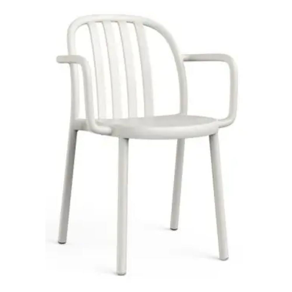 SILLA RESOL SUE ARMCHAIR | Silla Ocasional | Polipropileno | Fibra de Vidrio | Protección UV | Apilable | Brazos | Interior + Exterior - 05173 - Resol - NOGAL BEAT - silla