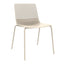 SILLA RESOL WIRE 4 PATAS | Silla Ocasional | Carcasa Fibra Vidrio | Estructura Acero | Apilable | Interior - 04193 - Resol - NOGAL BEAT - Sillas
