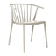 SILLA RESOL WOODY | Silla Ocasional | Fibra Vidrio | Polipropileno | Apilable | Protección UV | Interior + Exterior - 04147 - Resol - NOGAL BEAT - Sillas