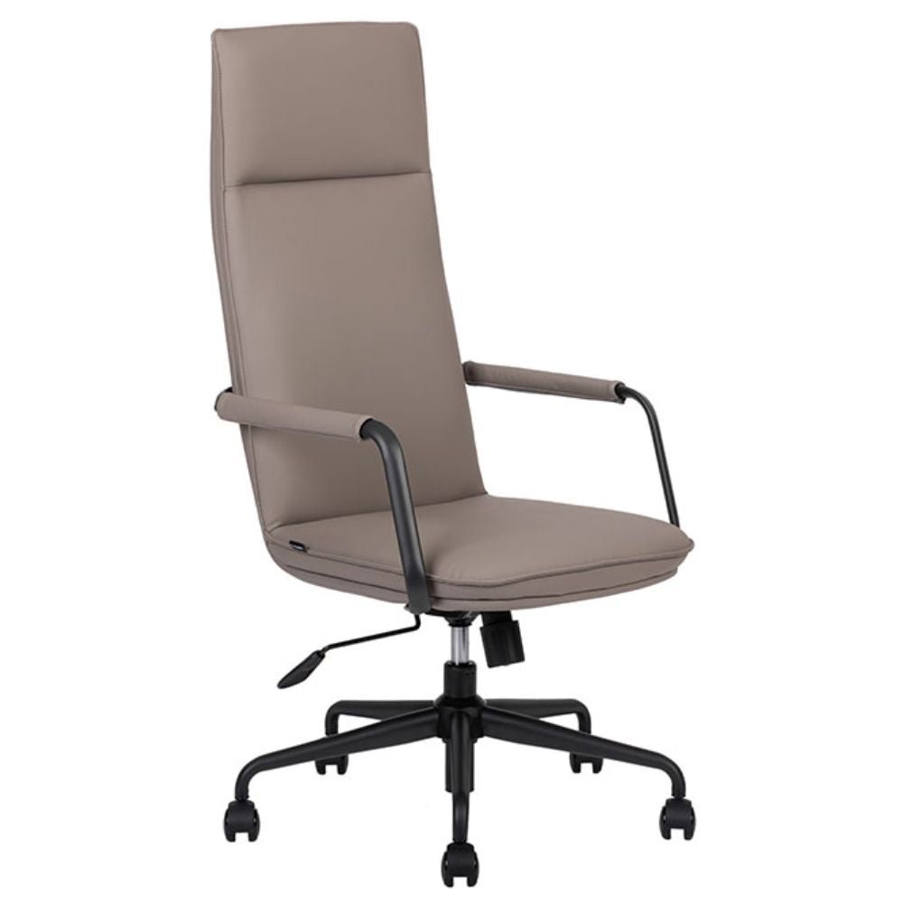 SILLA TECHNO BOND RESPALDO ALTO | Silla Ejecutiva de Respaldo Alto | Base Metal Estrella | Rodajas | Descansabrazos | Reclinable | Technoleather | Interior - Bond Respaldo Alto - Techno - NOGAL BEAT - Silla de oficina