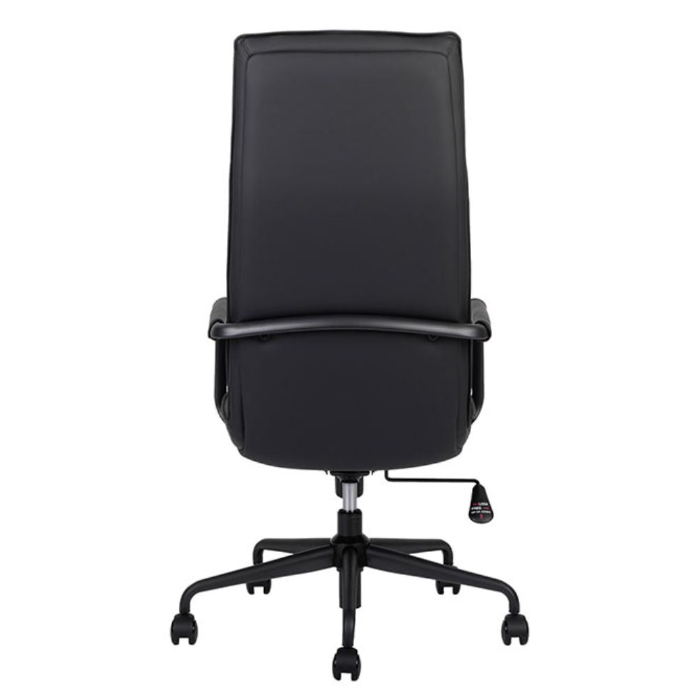 SILLA TECHNO BOND RESPALDO ALTO | Silla Ejecutiva de Respaldo Alto | Base Metal Estrella | Rodajas | Descansabrazos | Reclinable | Technoleather | Interior - Bond Respaldo Alto - Techno - NOGAL BEAT - Silla de oficina