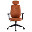 SILLA TECHNO CLASS RESPALDO ALTO | Silla Ejecutiva para Oficina | Varios Colores | Tapizado en Vinil | Base Nylon 5 puntas | con Rodajas | Interior - Class Respaldo Alto Camello - Techno - NOGAL BEAT - SIlla